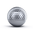 Silver golf ball
