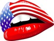 Labbra Sensuali Bandiera Stati Uniti-USA Flag Sensual Lips Labbra Sensuali Bandiera Stati Uniti-USA Flag Sensual Lips