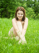 Sitting nude girl