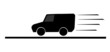 Cartoon delivery van