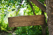 old wooden sign on the chain