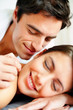 Sweet young couple in a romantic mood