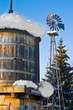 Snow Covered Water Tower