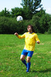 training with a soccer ball training with a soccer ball