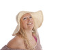 Beautiful Woman with hat smiling Beautiful Woman with hat smiling