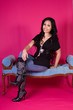 Girl on a Chair Posing Girl on a Chair Posing