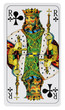 carte roi de trèfle, fond blanc carte roi de trèfle, fond blanc