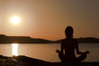 yoga on sunset