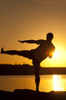 karate on the sunset