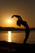 yoga silhouete