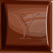 One letter of chocolate alphabet