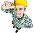 happy funny handyman