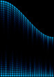 Blue Graphic Equalizer Display