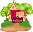 cartoon house