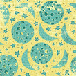 moon and stars in grunge