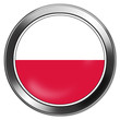 poland, polen button stick 3d