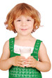 beauty little girl with glass of milk beauty little girl with glass of milk