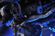 Auto mechanic working under the car - a series of MECHANIC Auto mechanic working under the car - a series of MECHANIC
