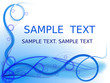 Blue curved background