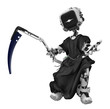 Blue Screen Robot, Grim Reaper Blue Screen Robot, Grim Reaper