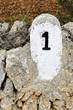 Marker stone marking the boundary of a field by roadside MA-5111 Marker stone marking the boundary of a field by roadside MA-5111