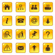 Web icons on glossy buttons