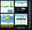 website business templates set 02