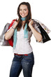 Portrait of a beautiful happy woman out shopping Portrait of a beautiful happy woman out shopping