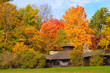 Park shelter in autumn Park shelter in autumn