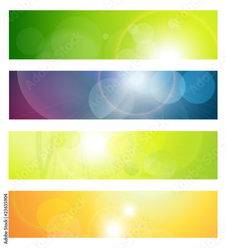 Vektor: Banners, headers abstract lights Banners, headers abstract lights