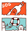 help message & rescue