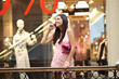 girl in shop calls by phone girl in shop calls by phone