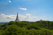 Thai pagoda on the hill,phetchburi Thailand