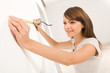 Girl doing housework