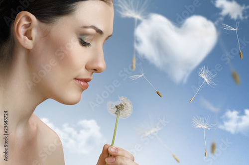Foto: dandelion in hand dandelion in hand
