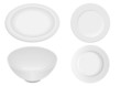 Kitchen ware elements isolated on white background