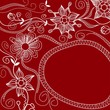 Graphic floral frame