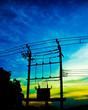 transformer and blue sky
