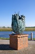 Skulptur an der Elbe bei Wittenberge