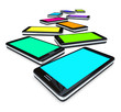 Smart Phones - Array of Colored Screens