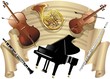 Spartito Musica e Strumenti-Music Sheet and Musical Instruments