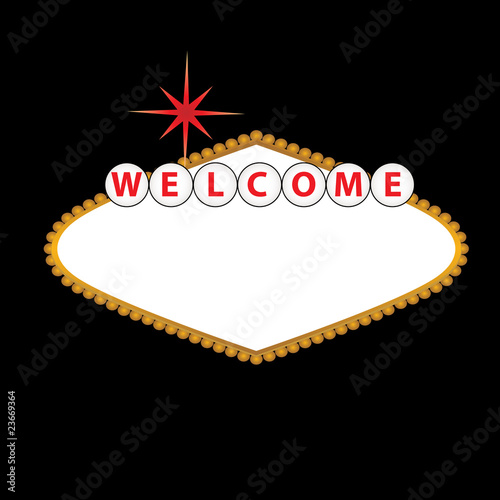welcome to las vegas sign vector. Blank Las Vegas Sign
