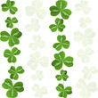 Vector seamless pattern shamrock background
