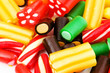 Background made of colourful sweets