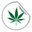 cannabis leaf label