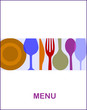 restaurant menu with a white background -1