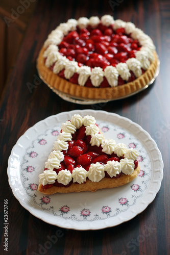 Foto: Erdbeerkuchen Herzform Erdbeerkuchen Herzform