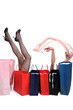 Shopping bags and woman legs Shopping bags and woman legs