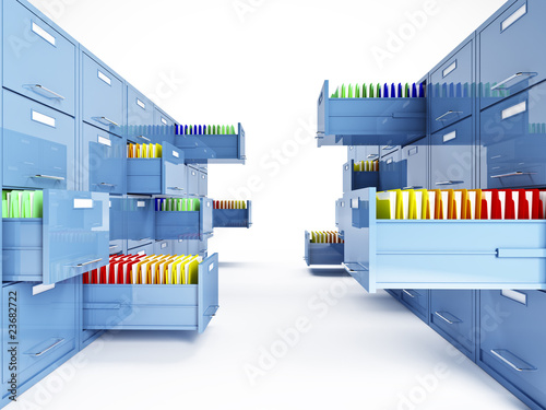 Illustrazione: file cabinet 3d file cabinet 3d