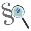 Pargraph E-Mail durch Lupe
